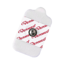 PerformancePlus Wet Gel Diagnostic Rectangular Foam Electrodes by Vermed - Latex Free