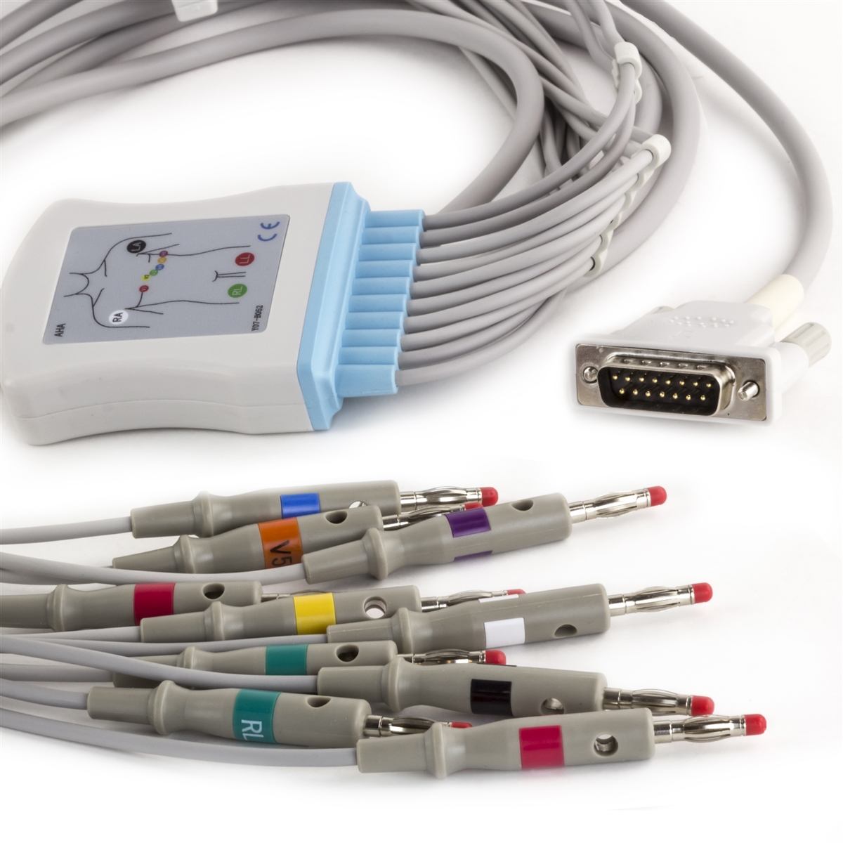 Philips 10 Lead Fixed Diagnostic ECG Cable - Banana