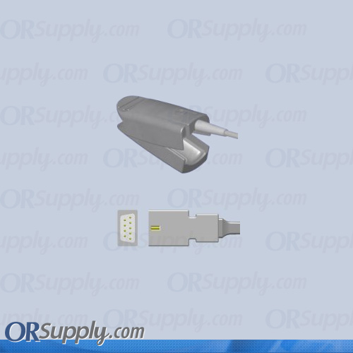 Nihon Kohden SpO2 Finger Sensor with Large Reusable Finger Probe (3 Feet, Indirect)