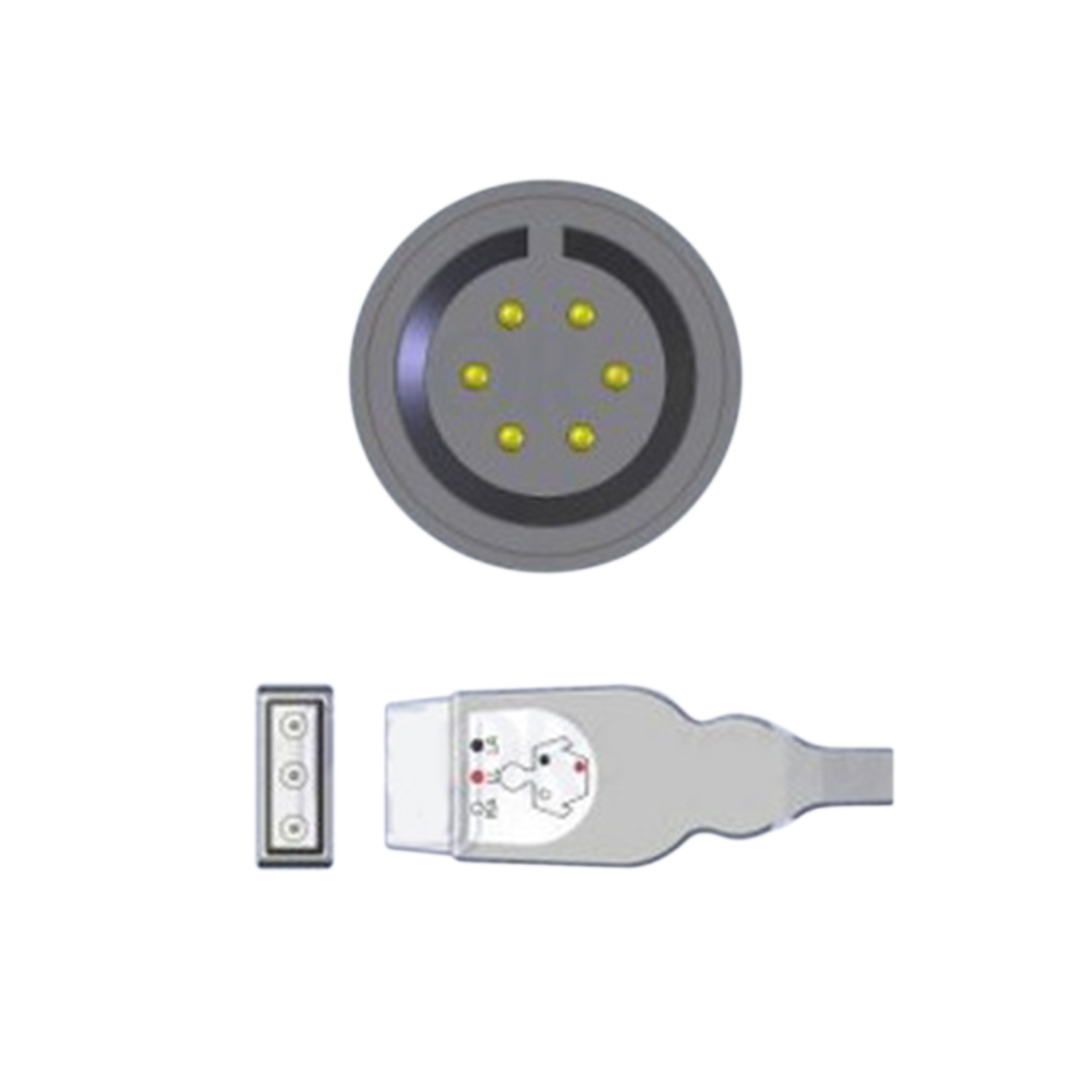 Nihon Kohden Neonatal ECG Cable, 3-Lead AHA Safety Din