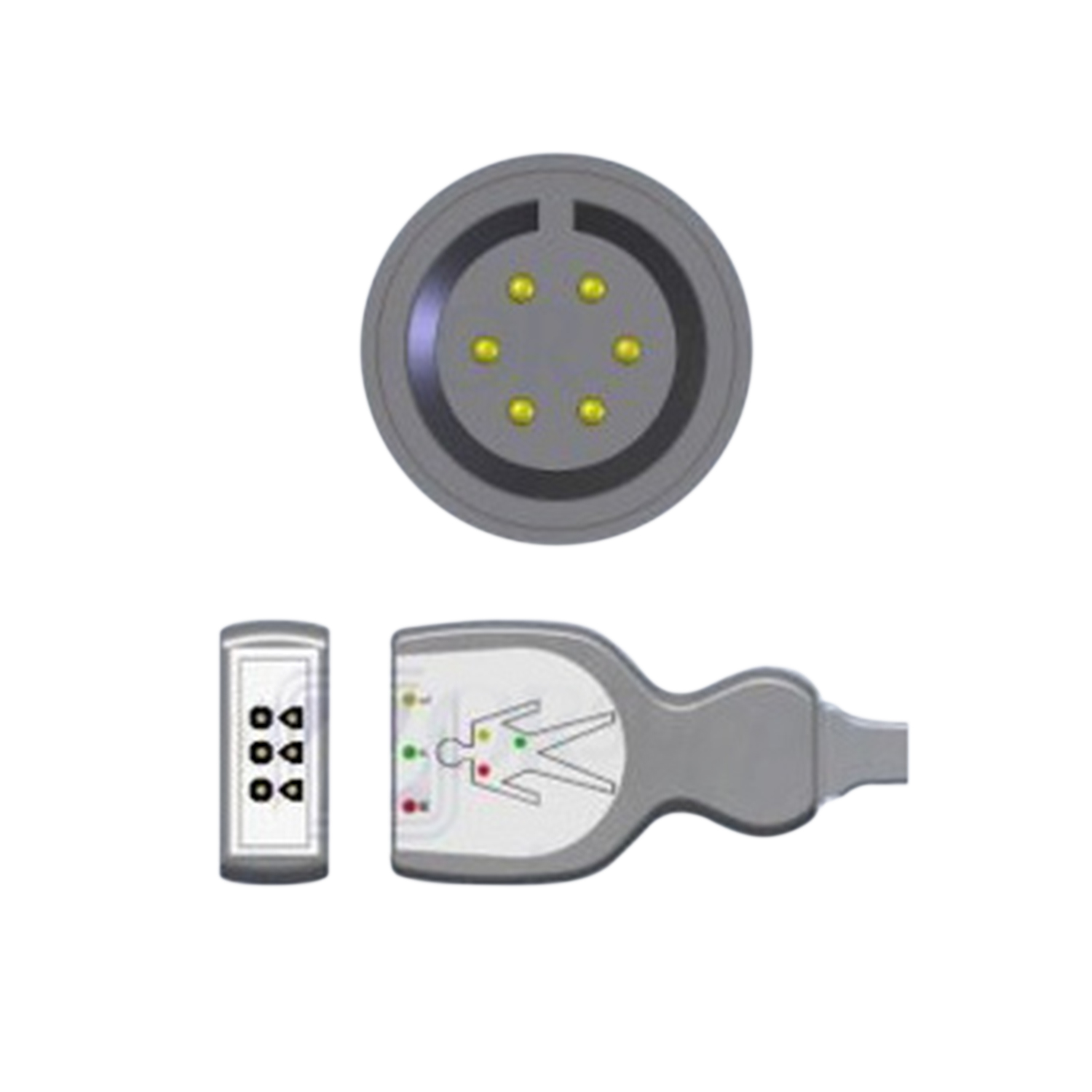 Nihon Kohden ECG Cable, 3-Lead IEC